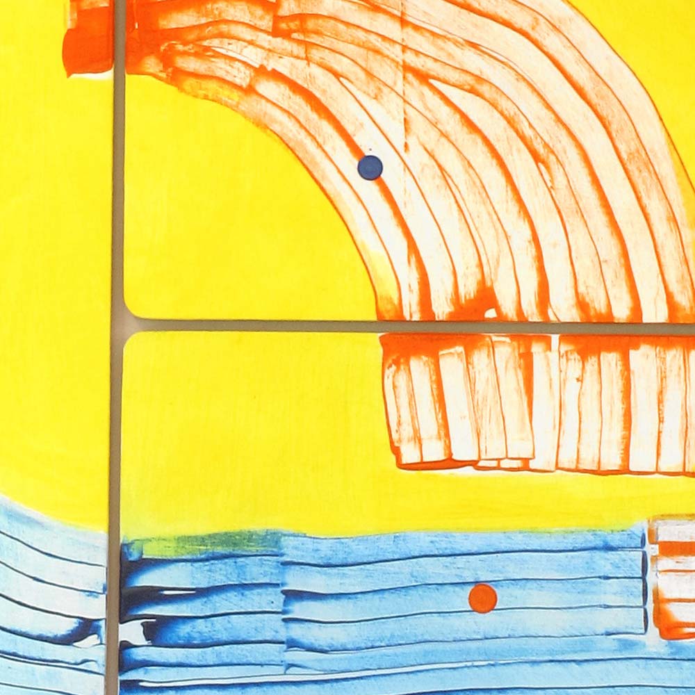 Closeup of fluid lines & 3 pieces of play mounted together