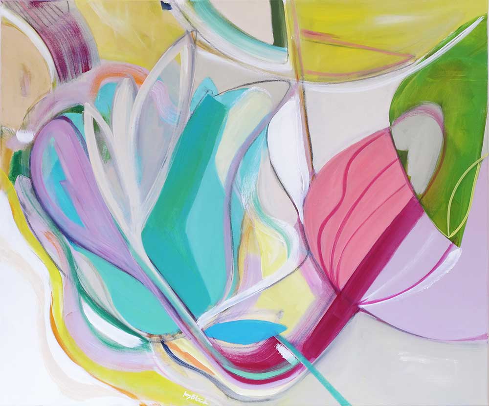 Bush Baby Bonnet, abstract expressionistic painting for sale from Auckland, NZ