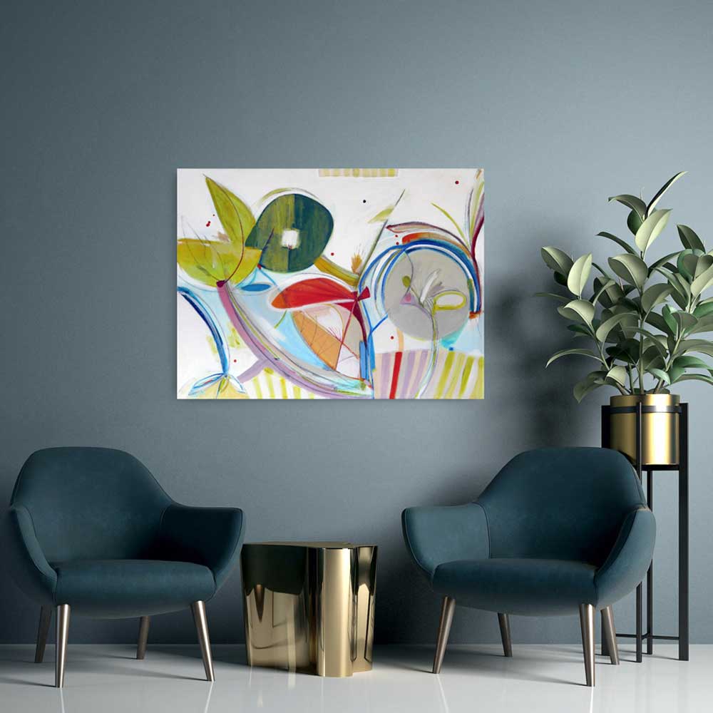 Caterpillar Fiesta, original paintingIdeal for contemporary interiors seeking a touch of nature and vitality