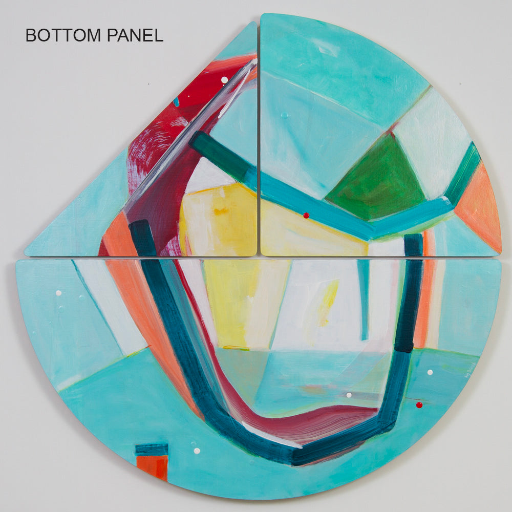 Dandy Horse Cruise abstract modular diptych by Kirsty Black – bottom panel of diptych