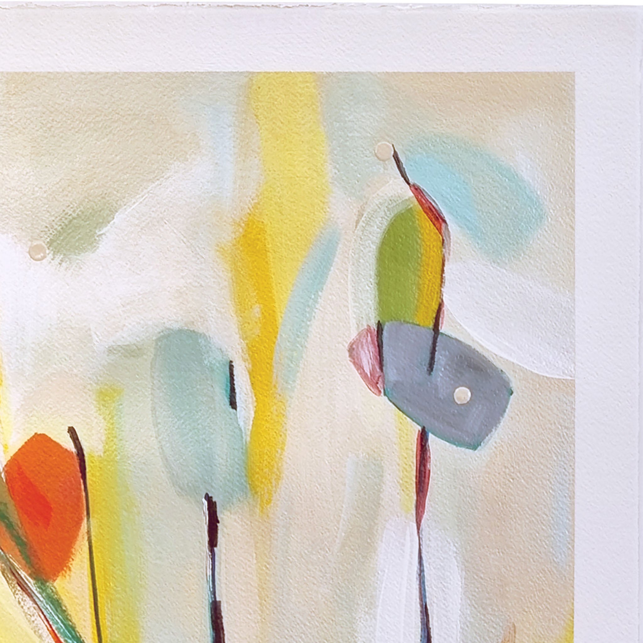 Detail of acrylic painting on Fabriano artist paper