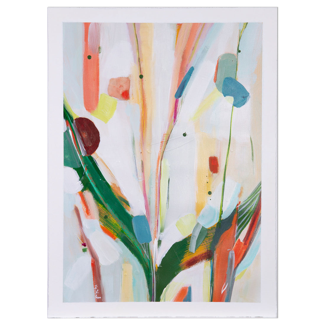 Dormouse Digs abstract painting on artist paper by Kirsty Black