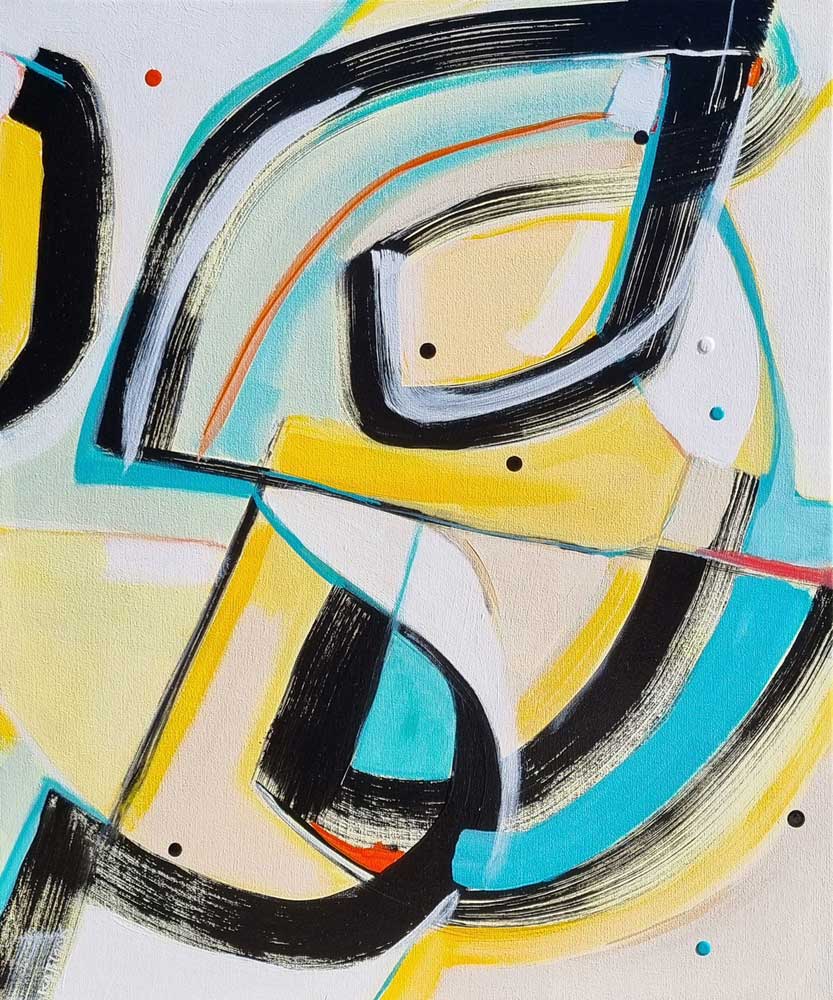 NZ art for sale, Serpent Slalom by Kirsty Black Studio