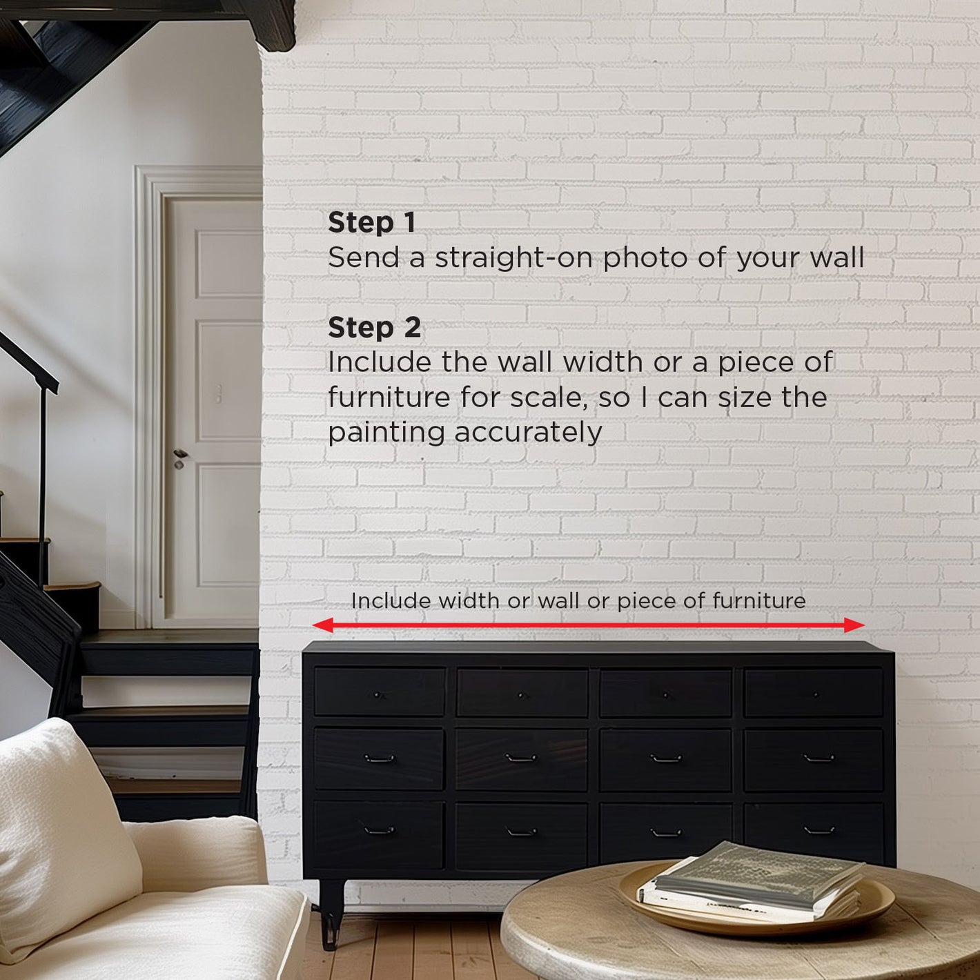 Instructions to view artwork on your wall