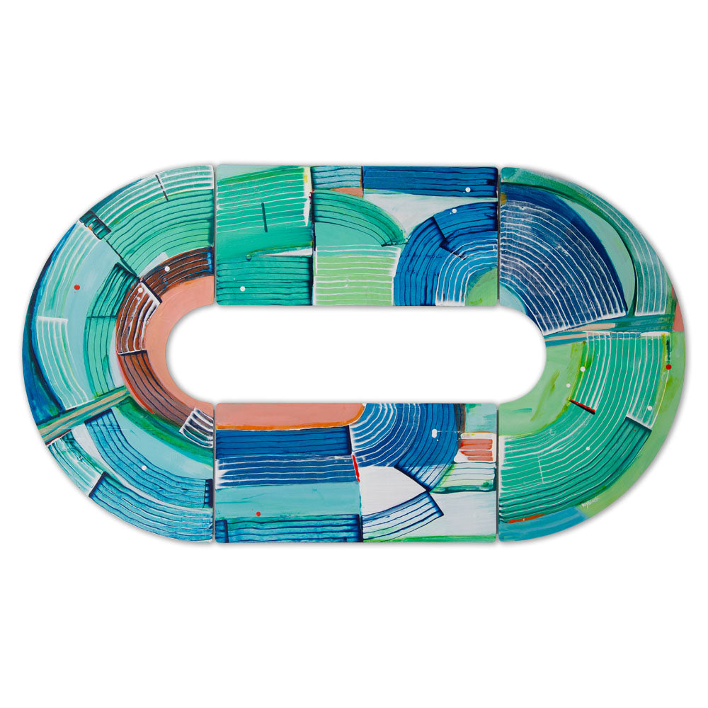 Otter Wingding - Abstract Wall Sculpture, horizontal orientation