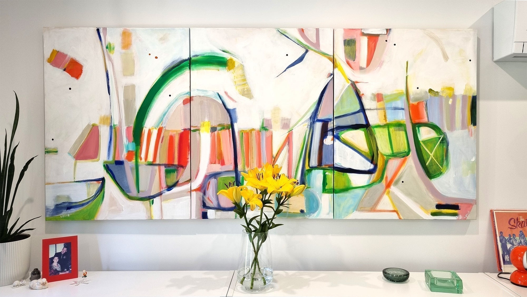 Large abstract painting by Kirsty Black Studio