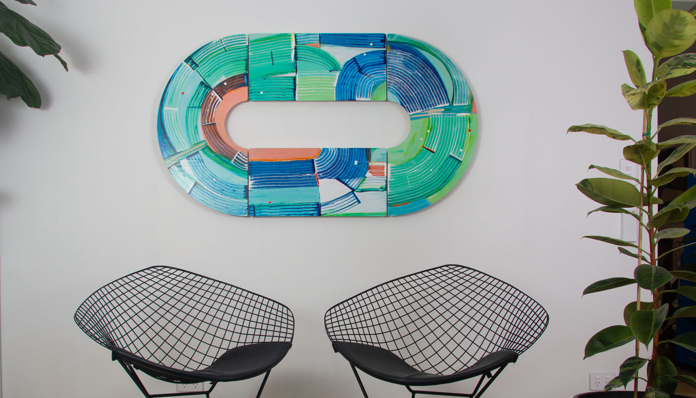 Abstract Wall  Sculpture, Otter Wingding by Kirsty Black