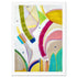 Parachute Piggy on artist paper, abstract artwork by Kirsty Black Studio