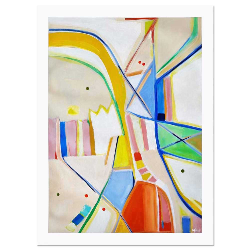 Buy contemporary abstract painting on paper by NZ painter Kirsty Black