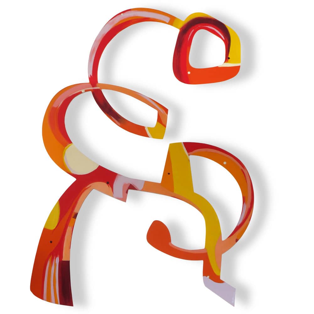 Vibrant, colorful wall sculptures for sale by Kirsty Black