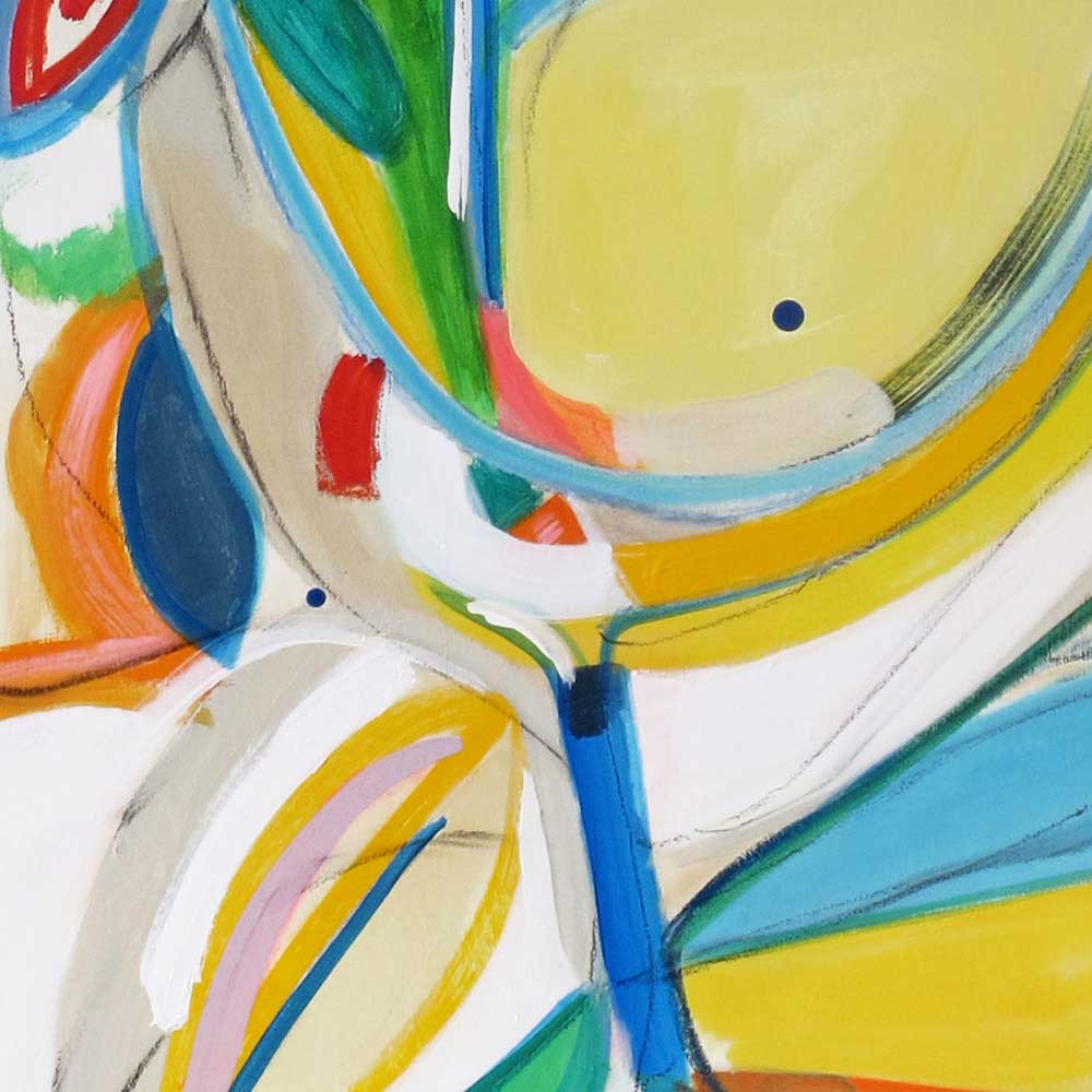 Detail of Bijou Betty, abstract painting by Kirsty Black