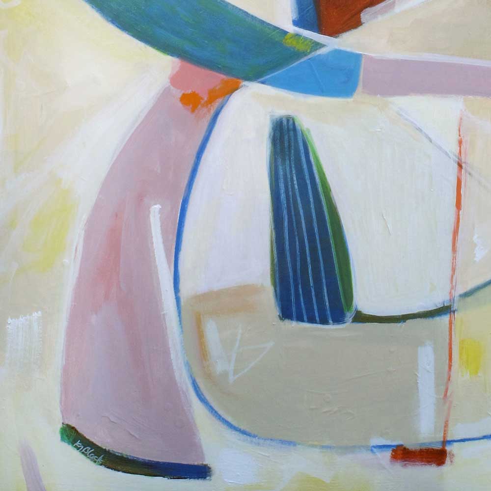 Detail of Cabin Fever, abstract painting by Kirsty Black Studio