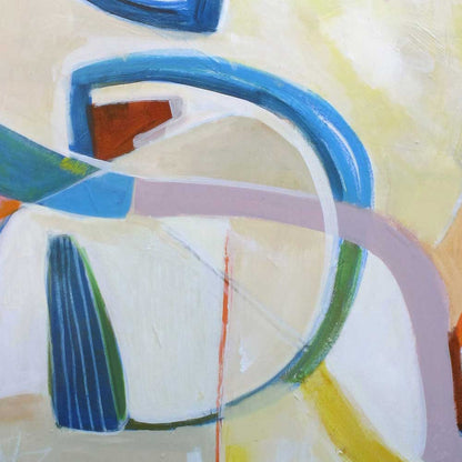 Detail of Cabin Fever, abstract painting by Kirsty Black Studio