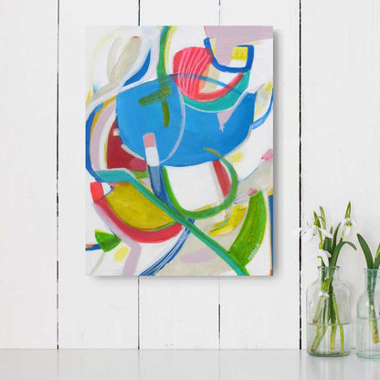 Showboat Sharlene - Botanical Abstract Painting